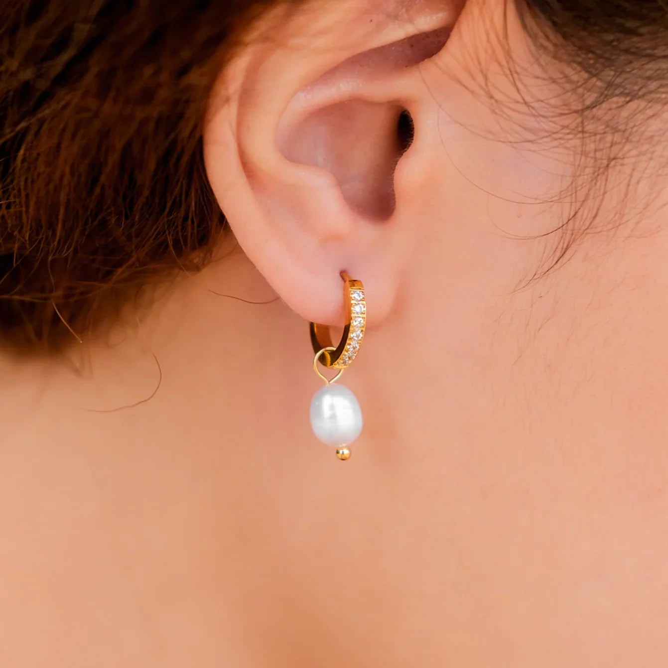 [Gaonasi]Sara Pearl Earrings