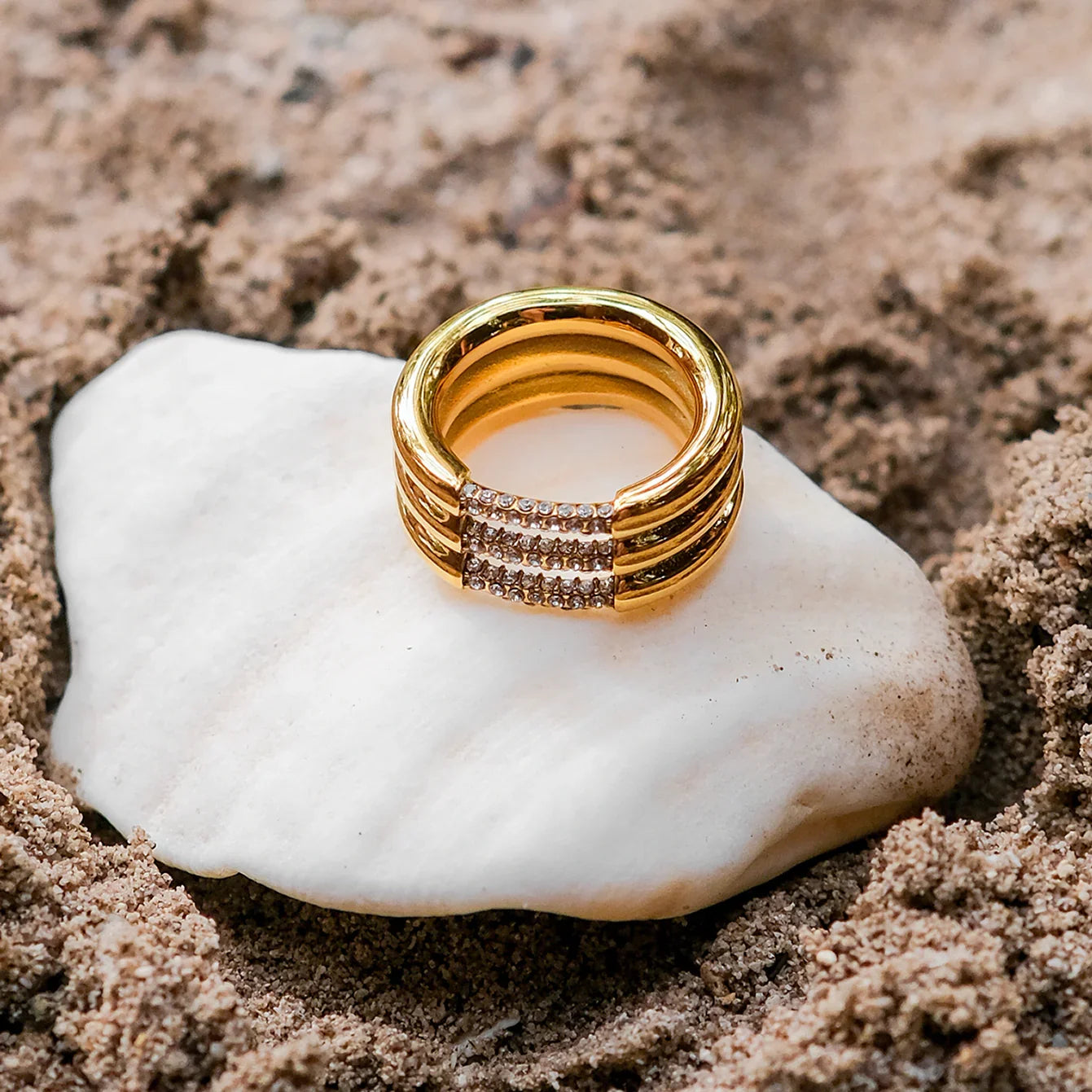 [Gaonasi]Serenity Diamond Gold Ring