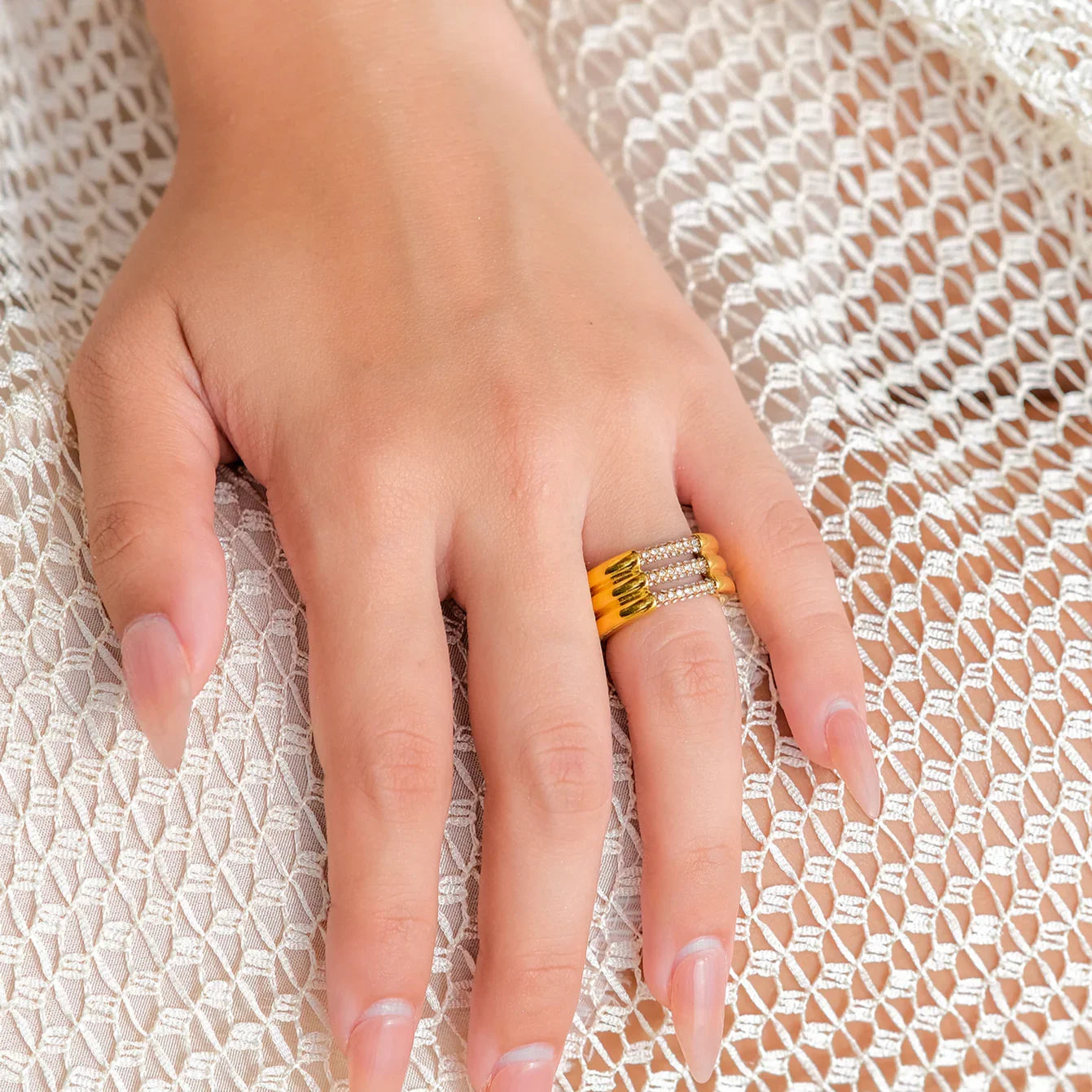 [Gaonasi]Serenity Diamond Gold Ring