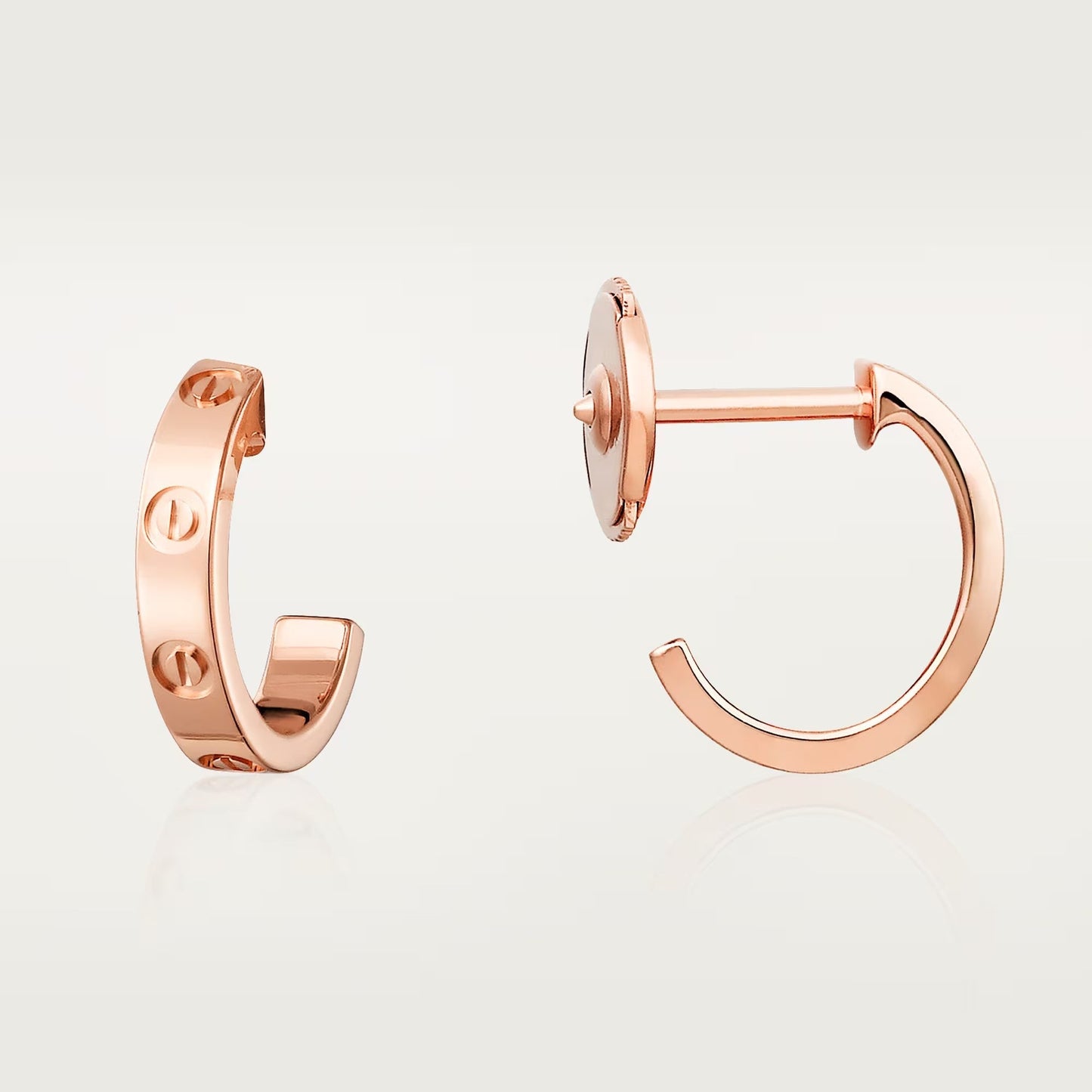 [Gaonasi Jewelry]LOVE EARRINGS 2.65 MM NO DIAMOND SMALL
