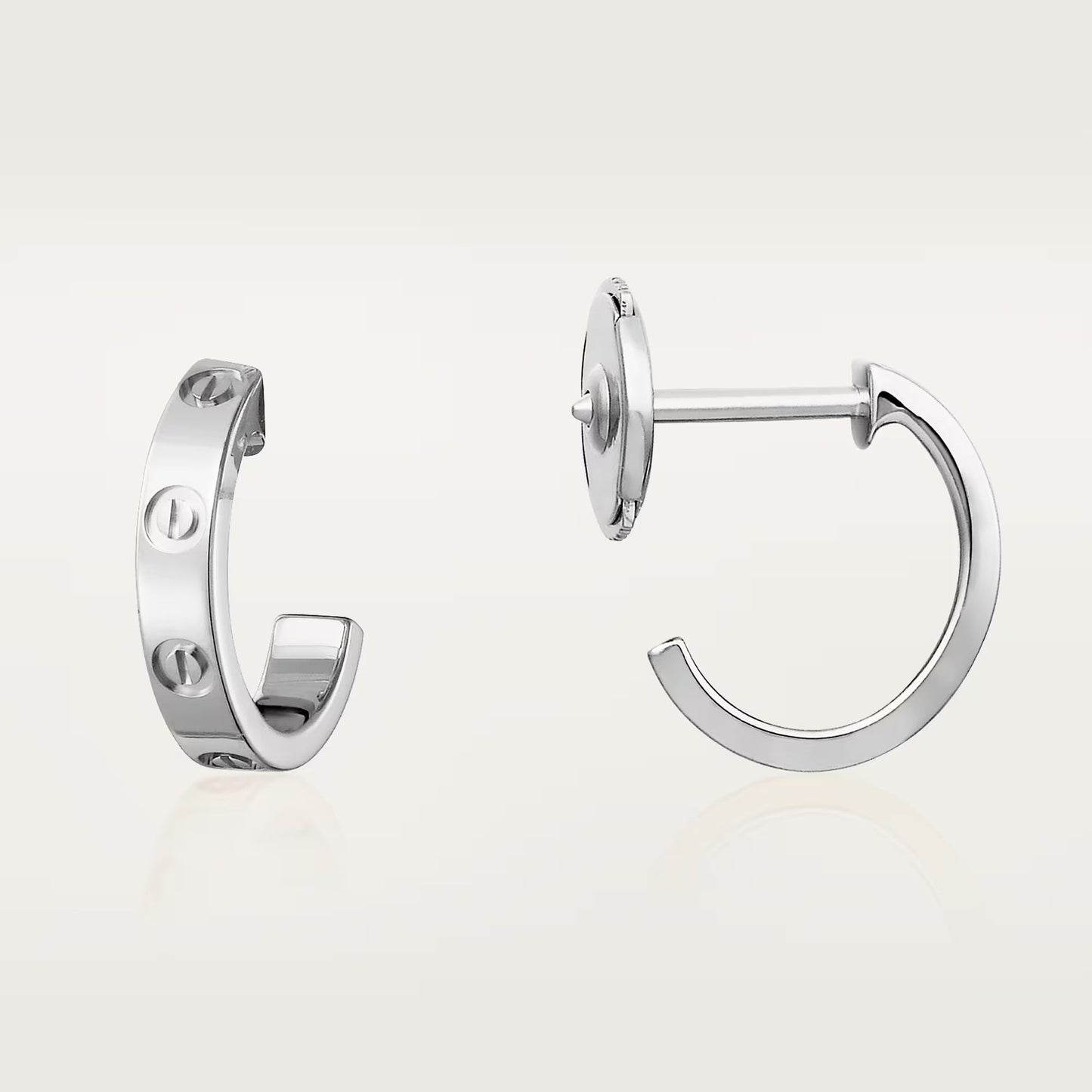 [Gaonasi Jewelry]LOVE EARRINGS 2.65 MM NO DIAMOND SMALL