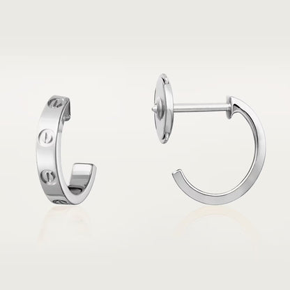 [Gaonasi Jewelry]LOVE EARRINGS 2.65 MM NO DIAMOND SMALL