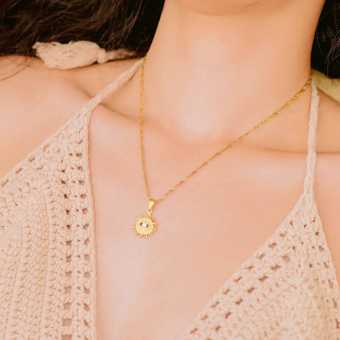 [Gaonasi]Solana Gold Necklace