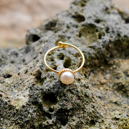 [Gaonasi]Solis Gold Pearl Ring