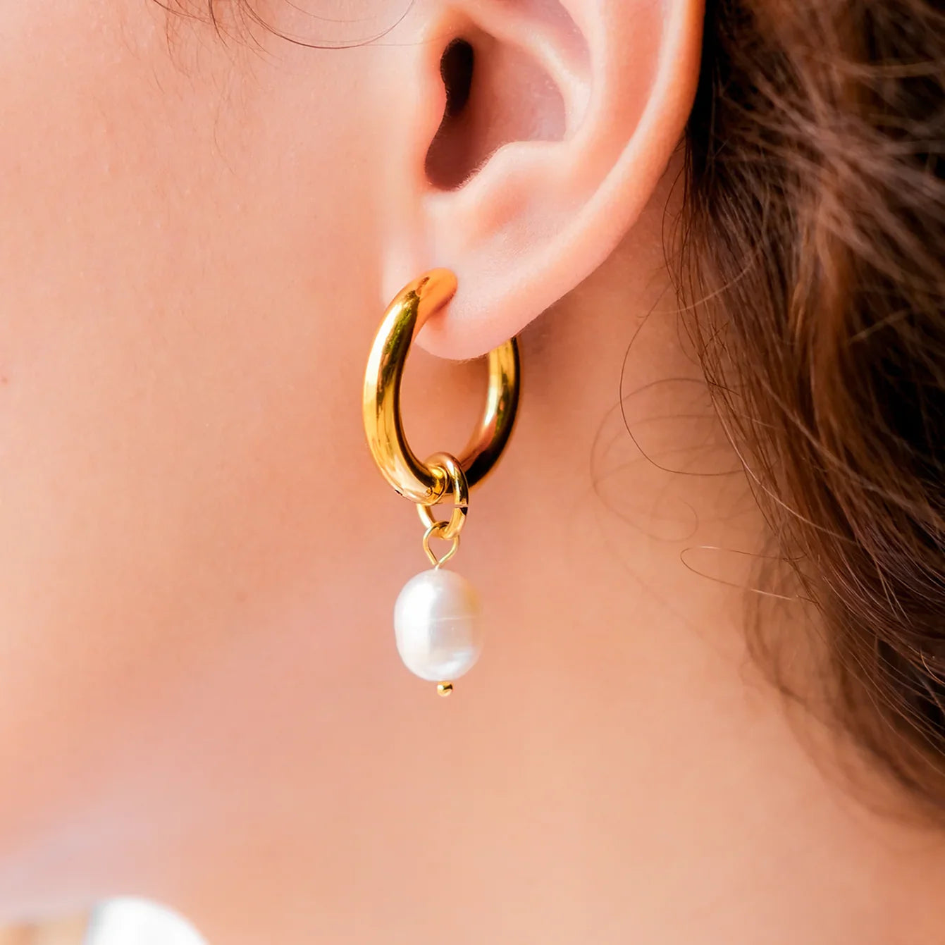 [Gaonasi]Stella Pearl Earrings