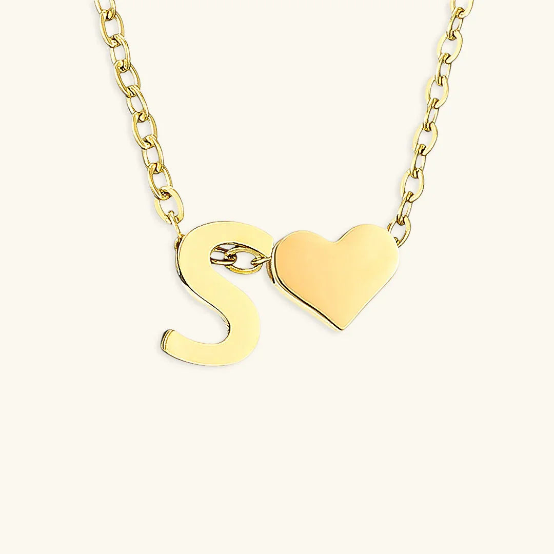 [Gaonasi]Ria Initial Letter Gold Necklace