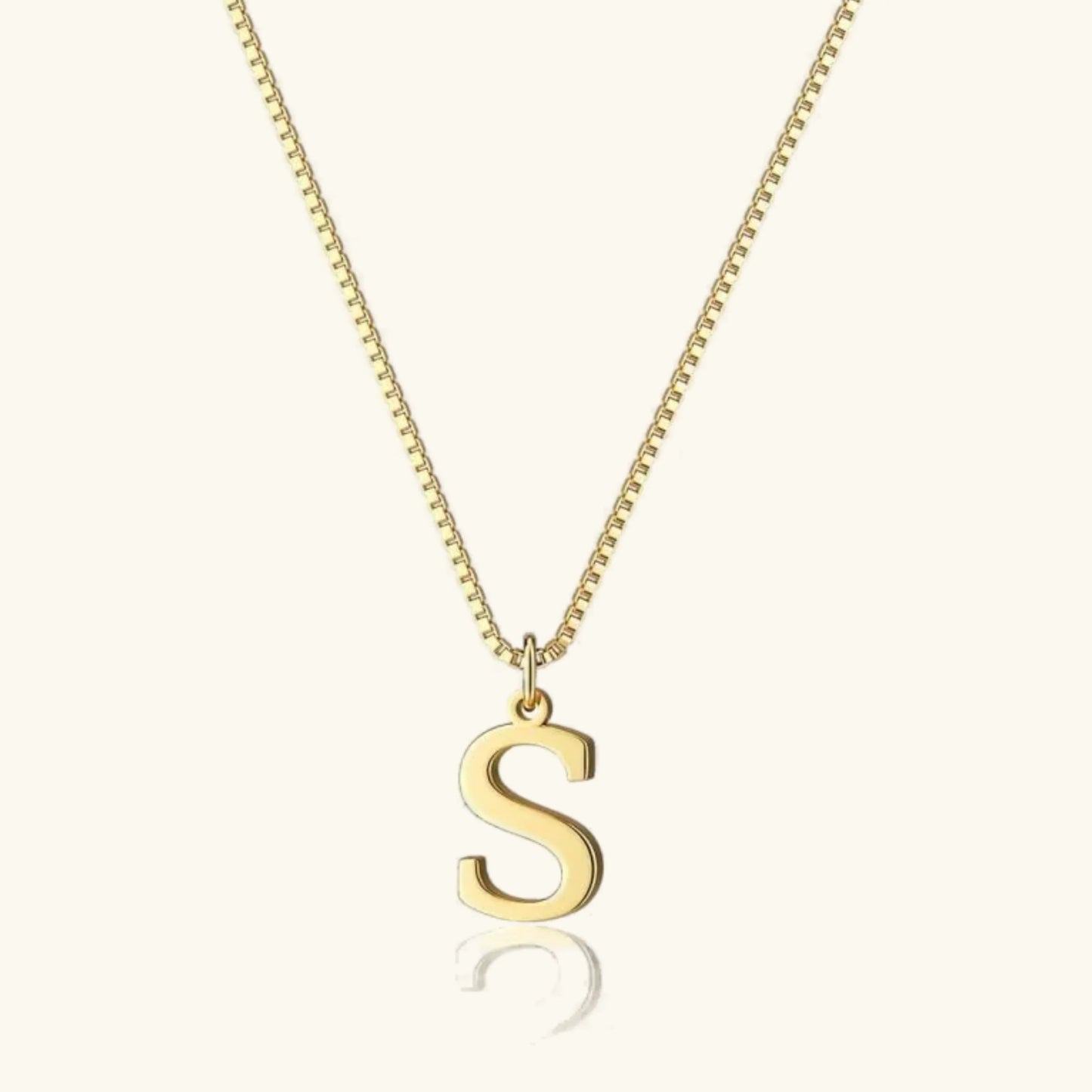 [Gaonasi]Therese Letter Initial Gold Necklace