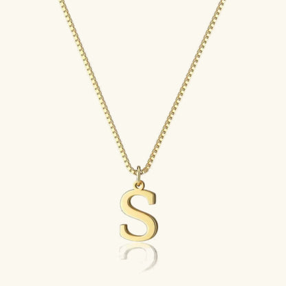 [Gaonasi]Therese Letter Initial Gold Necklace
