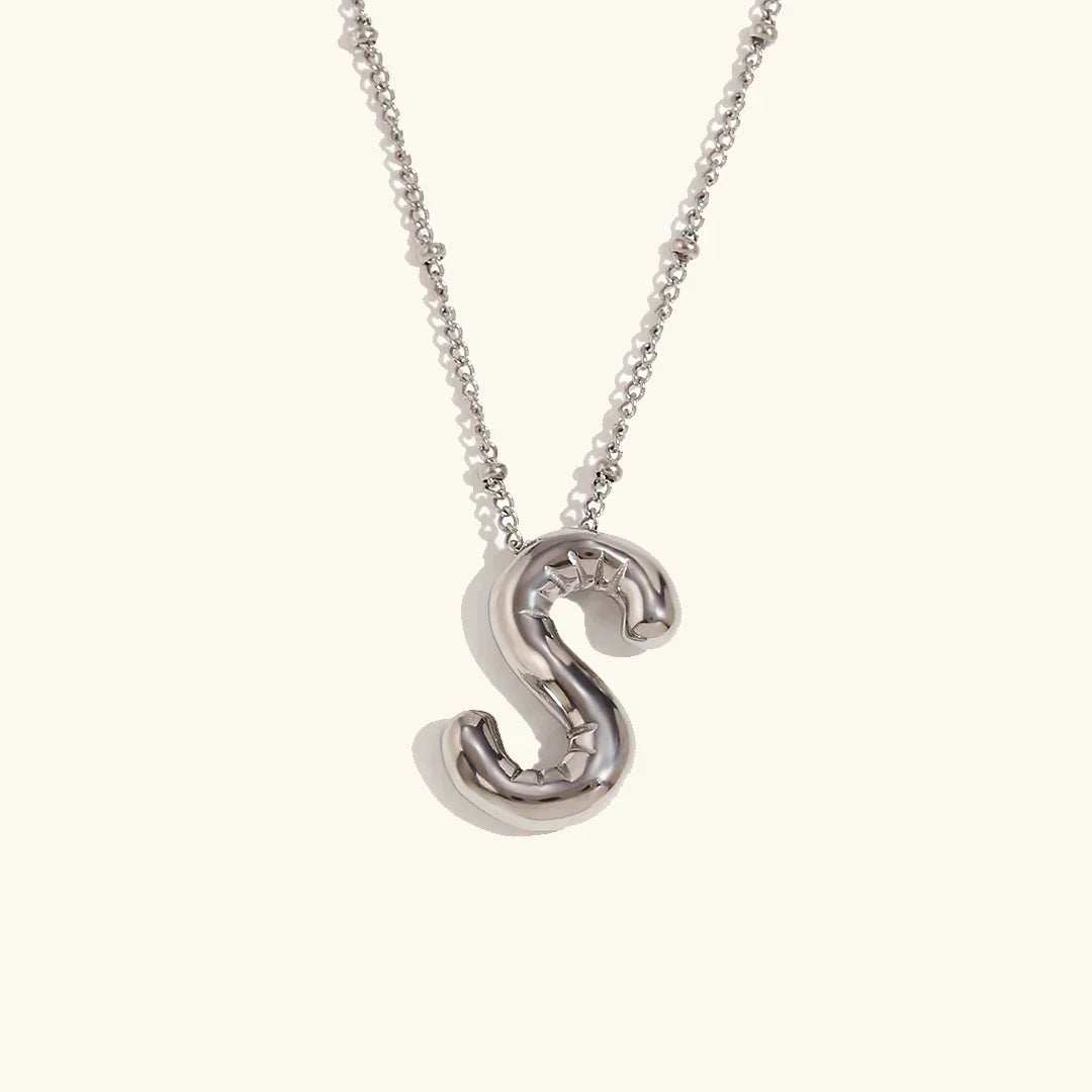 [Gaonasi]Balloon Gold Initial Necklace