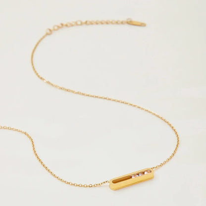 [Gaonasi]Abby Sculpted Gold Pendant