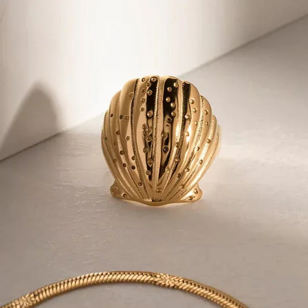 [Gaonasi]Aloha Gold Seashell Ring