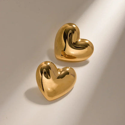 [Gaonasi]Aubree Gold Heart Earrings