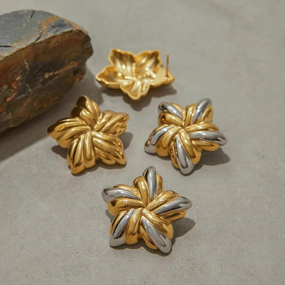 [Gaonasi]Thymes Gold Star Earrings