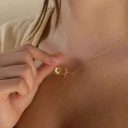 [Gaonasi]Maribelle Birth Flower Gold Necklace