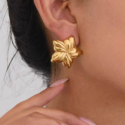 [Gaonasi]Thymes Gold Star Earrings