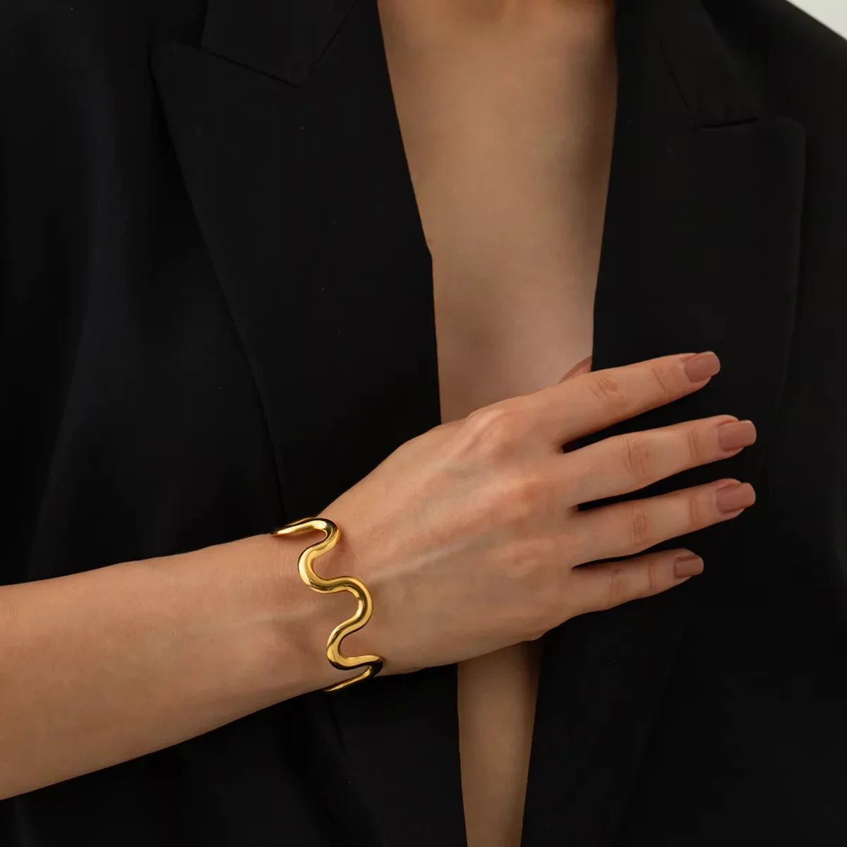 [Gaonasi]Senna Twisted Gold Bangle