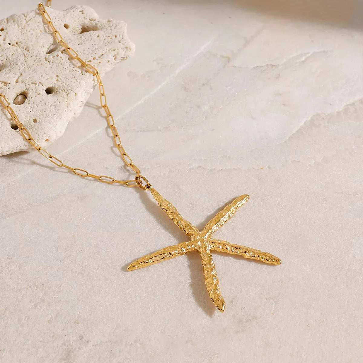 [Gaonasi]Claudia Gold Starfish Necklace