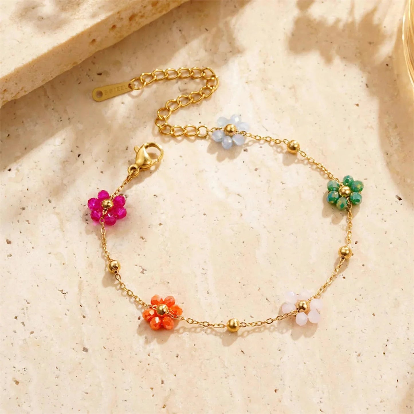 [Gaonasi]Azalea Floral Gold Bracelet