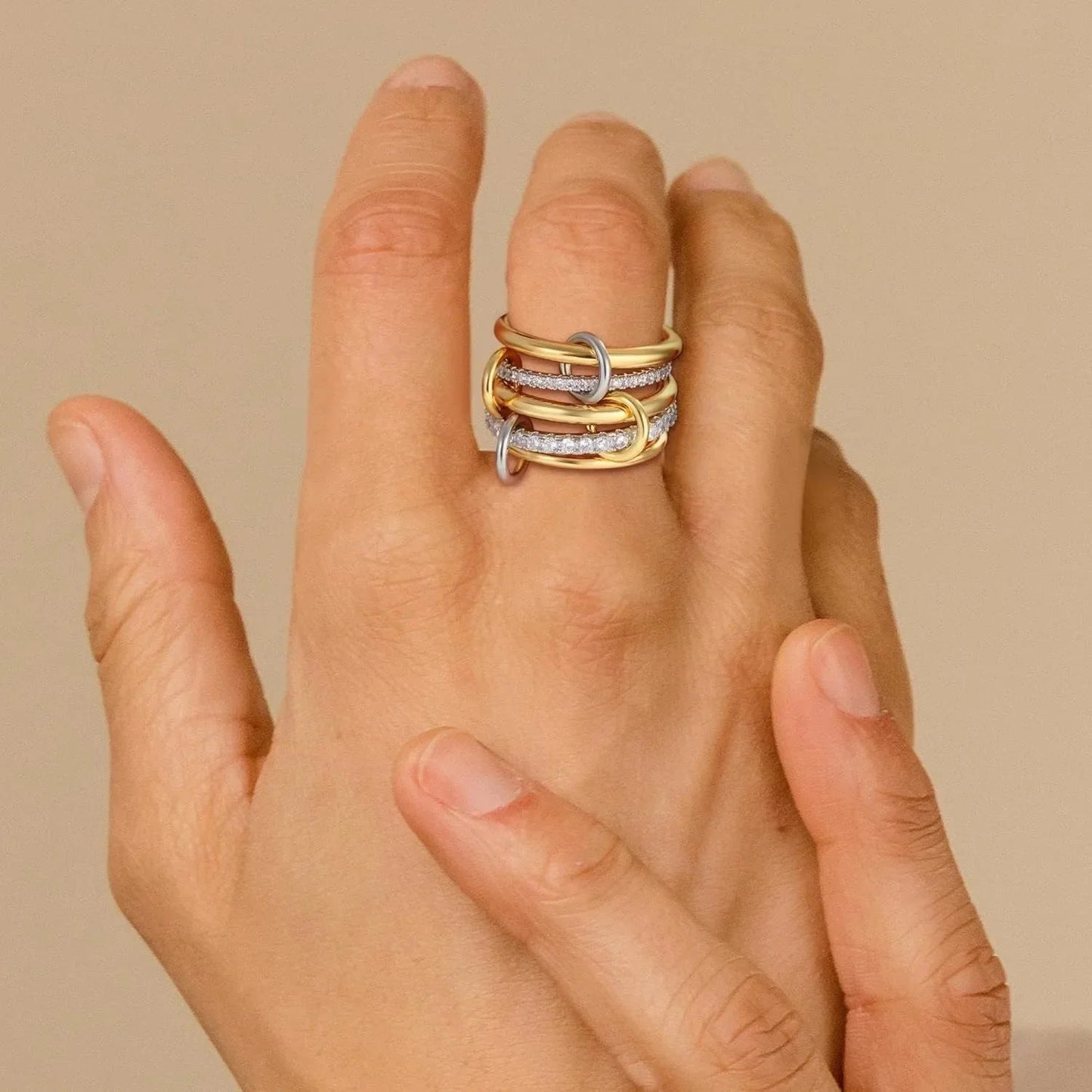 [Gaonasi]Vera Stacked Diamond Ring
