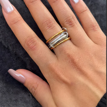 [Gaonasi]Aeliana Diamond Ring Stack