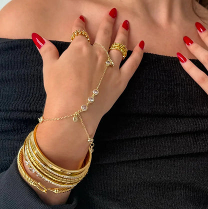 [Gaonasi]Elina Diamond Hand Chain