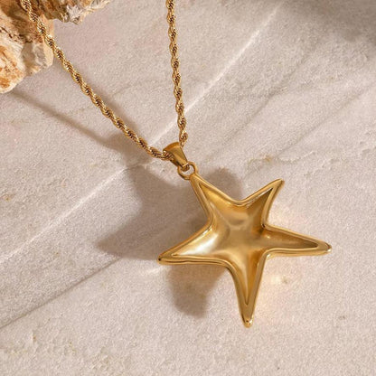 [Gaonasi]Tammy Gold Starfish Necklace