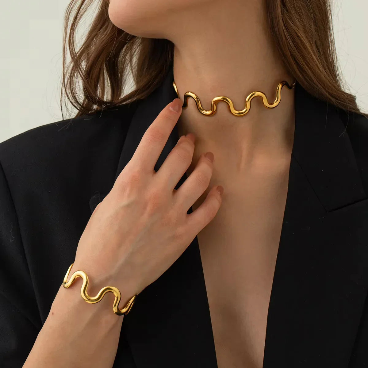 [Gaonasi]Senna Twisted Gold Bangle