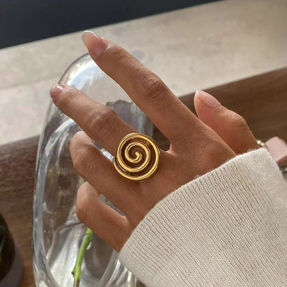 [Gaonasi]Christy Spiral Gold Ring