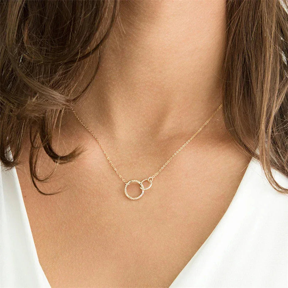 [Gaonasi]Isabelle Gold Hoop Necklace