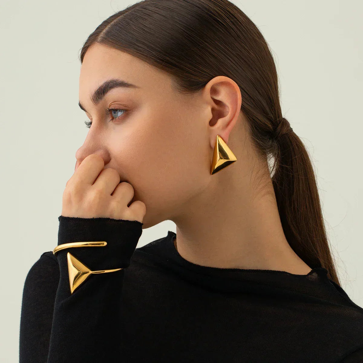 [Gaonasi]Bonnie Gold Earrings