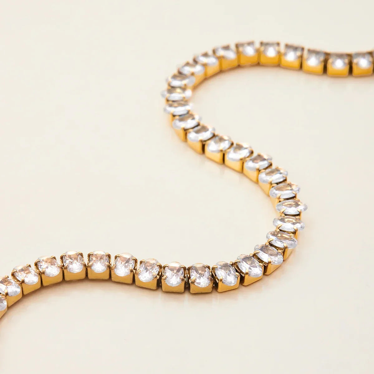 [Gaonasi]Avaria Oval Cut Tennis Bracelet
