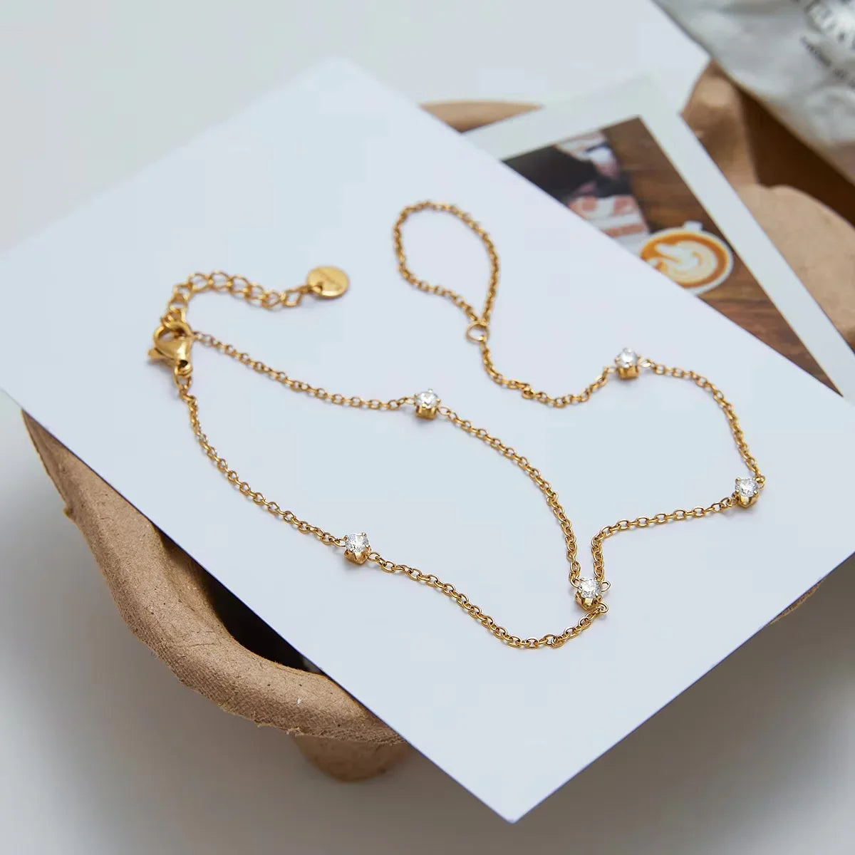 [Gaonasi]Cressida Diamond Hand Chain