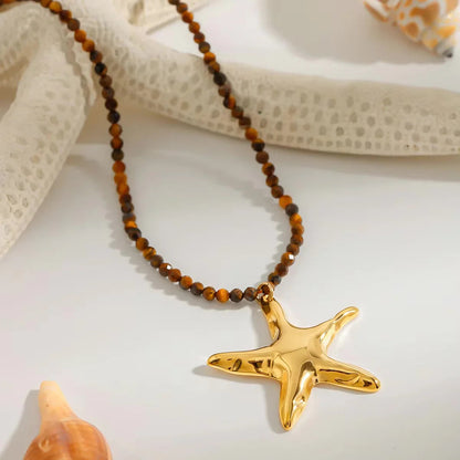 [Gaonasi]Umi Gold Starfish Pendant