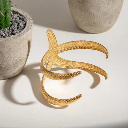 [Gaonasi]Annika Gold Starfish Cuff