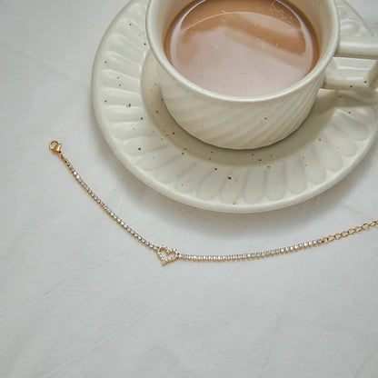 [Gaonasi]Patrice Diamond Heart Bracelet