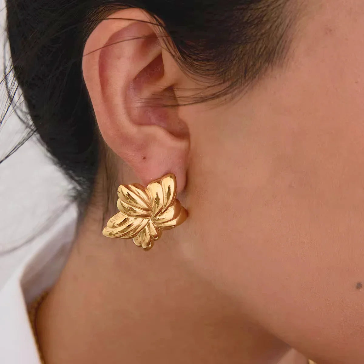 [Gaonasi]Thymes Gold Star Earrings