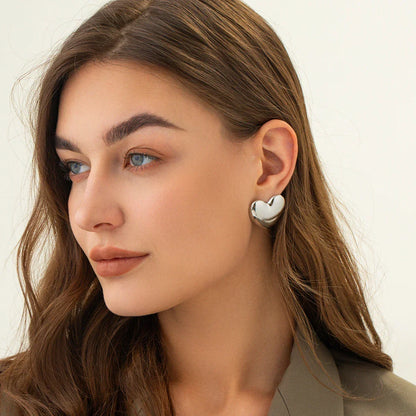 [Gaonasi]Aubree Gold Heart Earrings