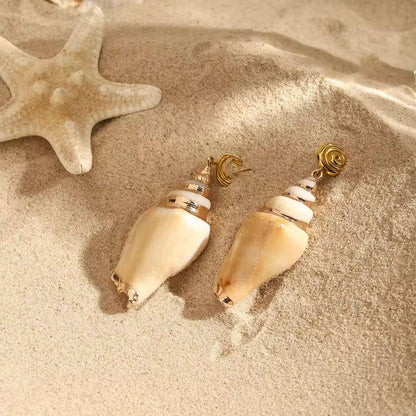 [Gaonasi]Sabrina Seashell Earrings