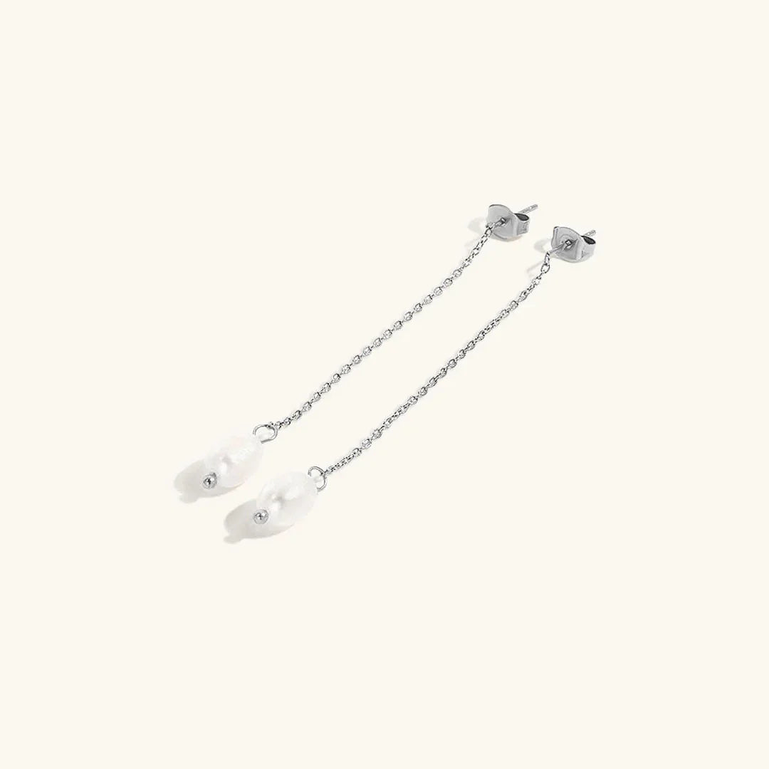 [Gaonasi]Tessa Pearl Tassel Earrings
