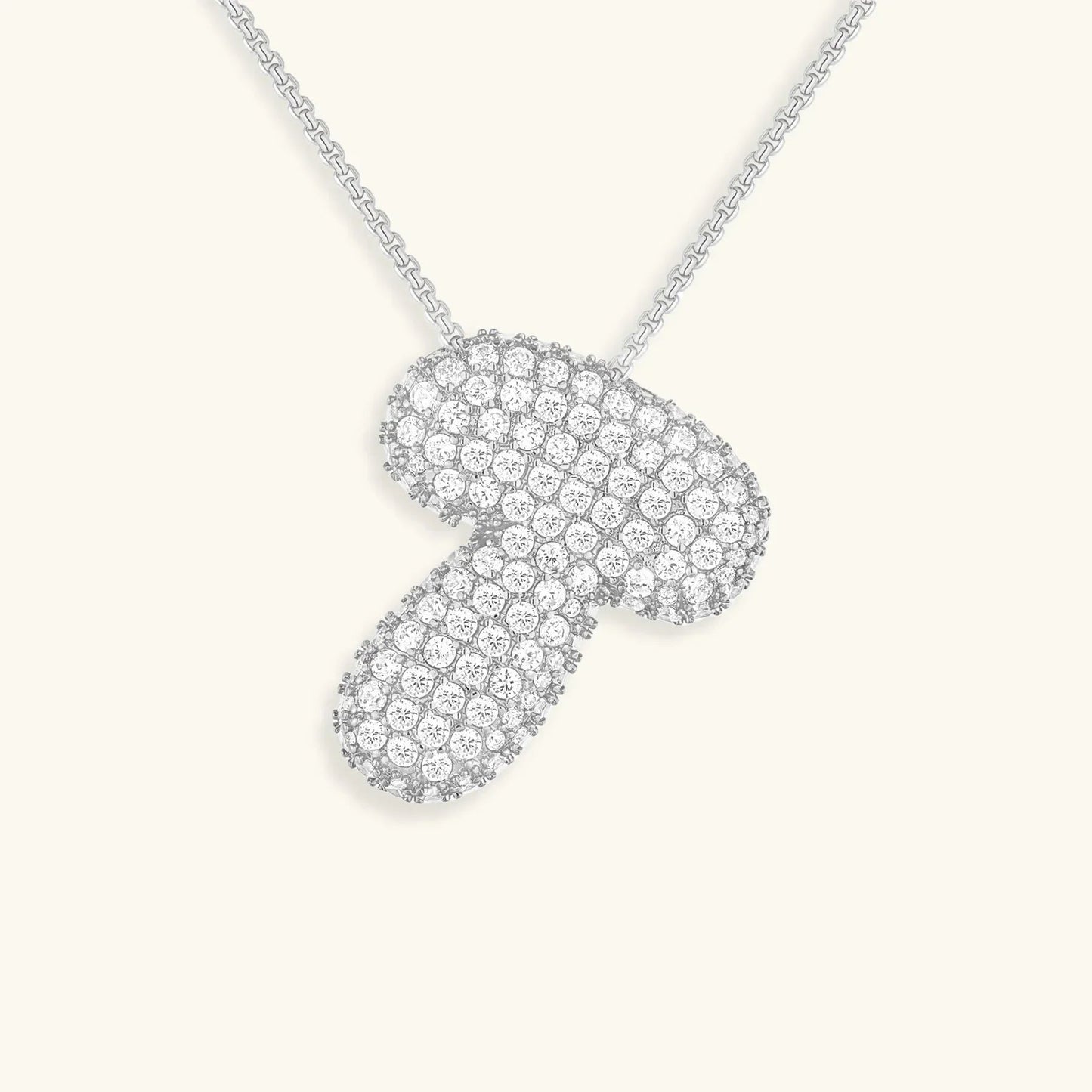 [Gaonasi]Bubble Initial Diamond Necklace