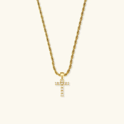 [Gaonasi]Elodie Initial Letter Pearl Necklace