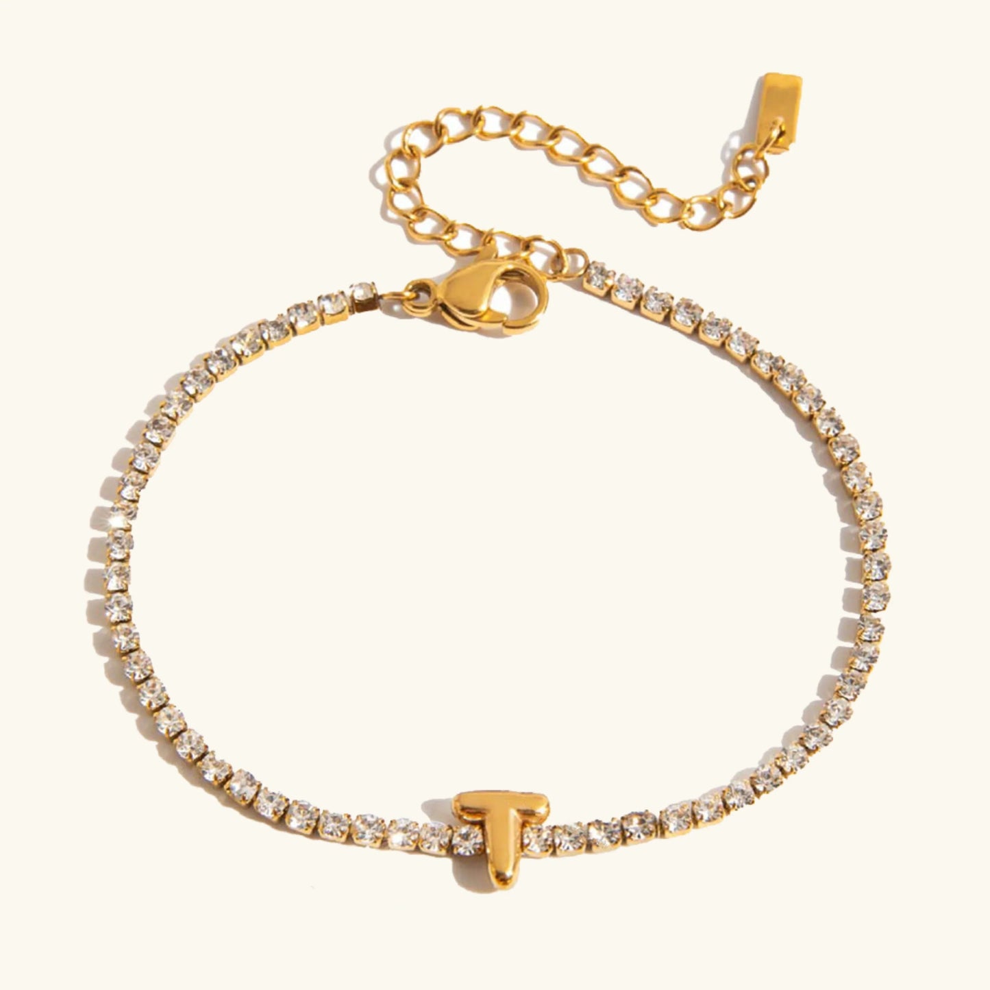 [Gaonasi]Avaria Bubble Letter Tennis Bracelet