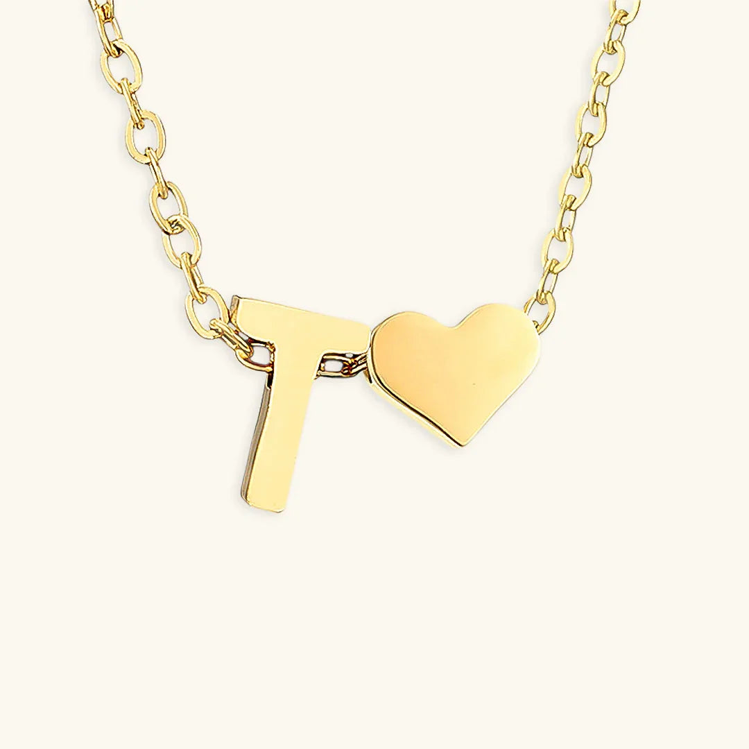 [Gaonasi]Ria Initial Letter Gold Necklace
