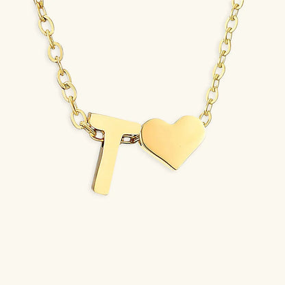 [Gaonasi]Ria Initial Letter Gold Necklace