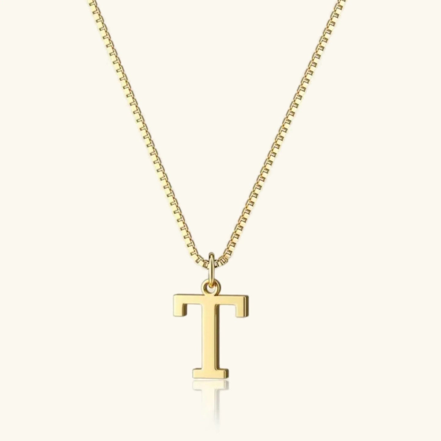 [Gaonasi]Therese Letter Initial Gold Necklace