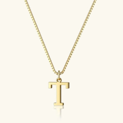 [Gaonasi]Therese Letter Initial Gold Necklace