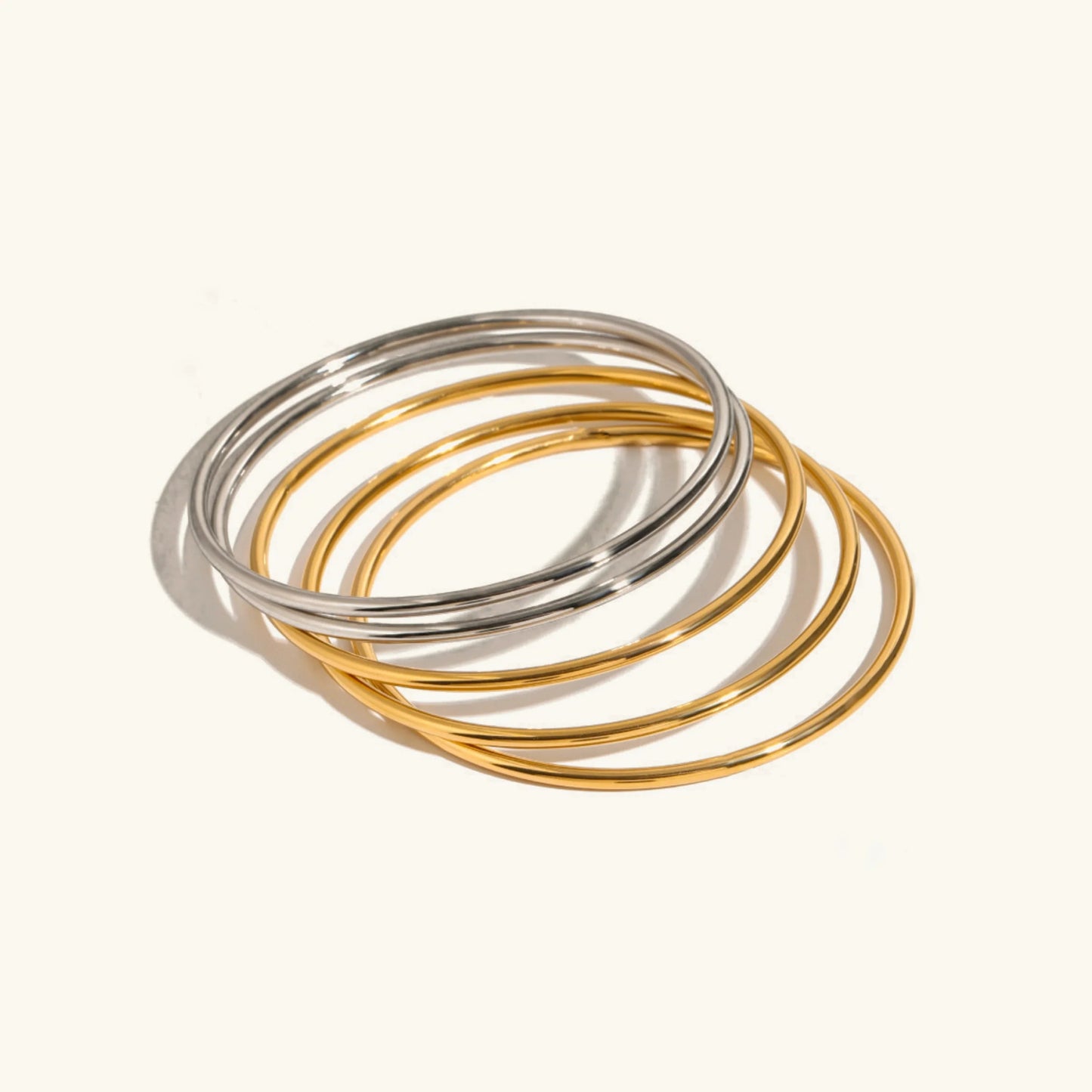 [Gaonasi]Shannon Gold Bangle Set