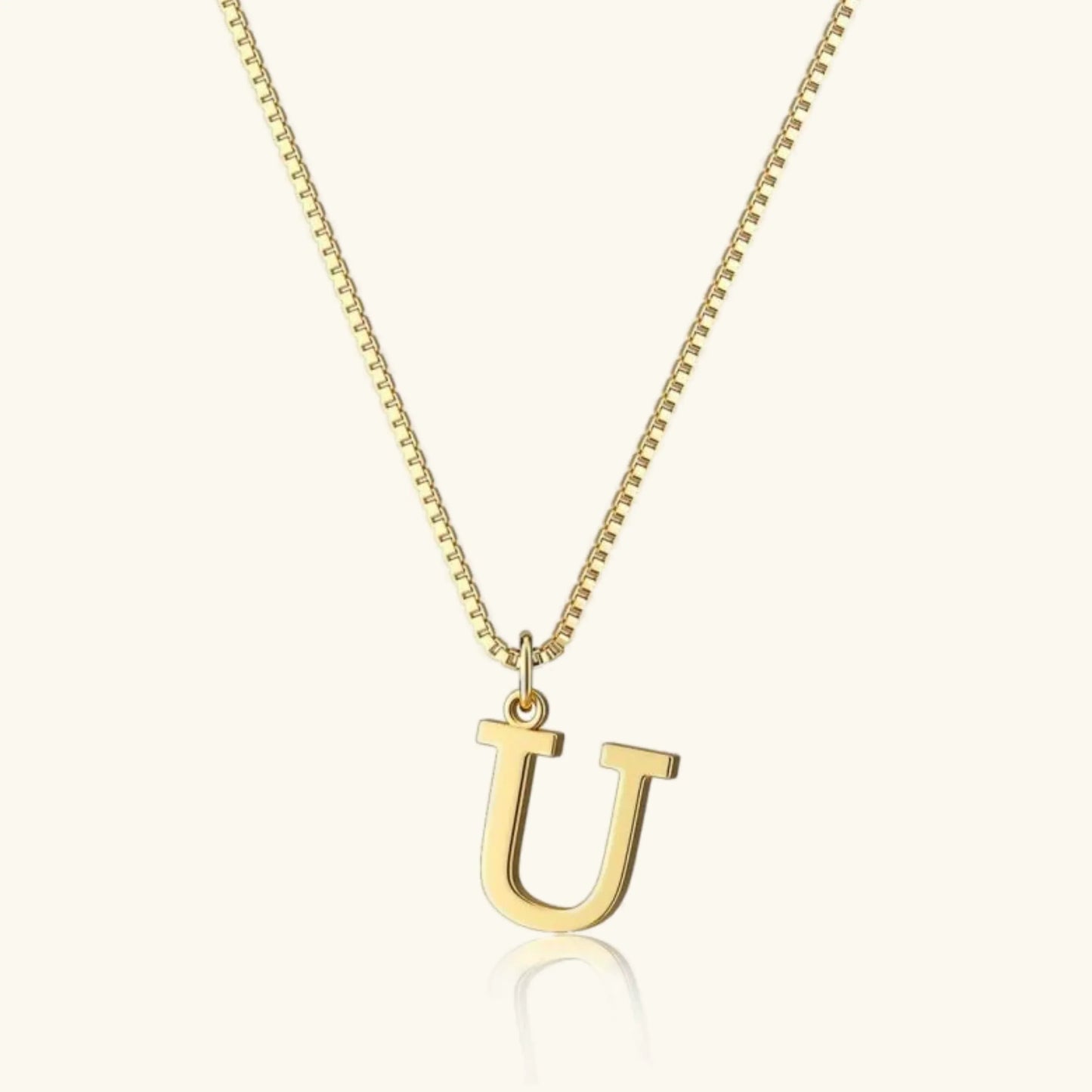 [Gaonasi]Therese Letter Initial Gold Necklace