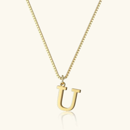 [Gaonasi]Therese Letter Initial Gold Necklace