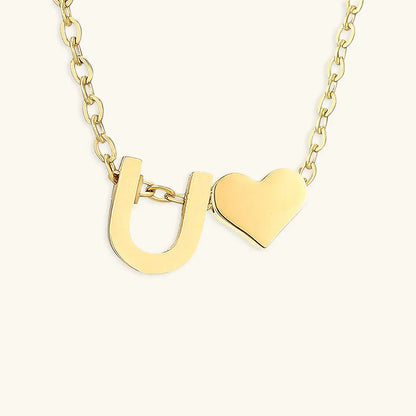 [Gaonasi]Ria Initial Letter Gold Necklace